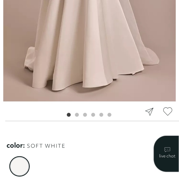 David’s Bridal Ivory Wedding Dress – Size 10 - Picture 7 of 7